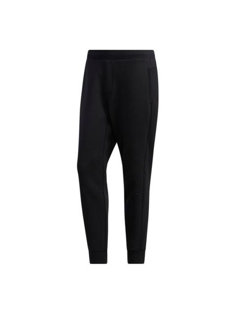 adidas Th Pnt Peach Solid Color Casual Cozy Bundle Feet Sports Pants Black GM4412