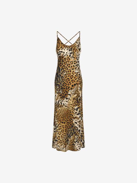 Jaguar Skin print lingerie dress