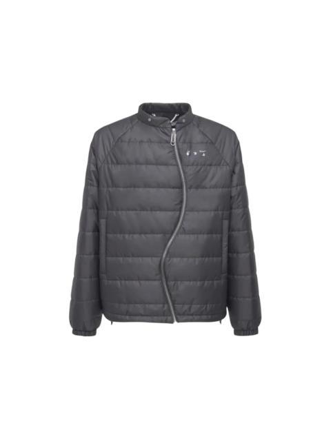 OFF-WHITE Twist Zip Puffer Jacket Grey