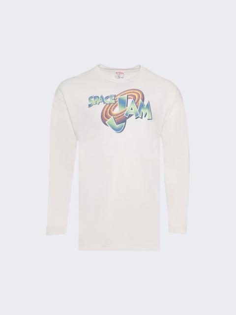 Space Jam Vintage Long Sleeve Tee White