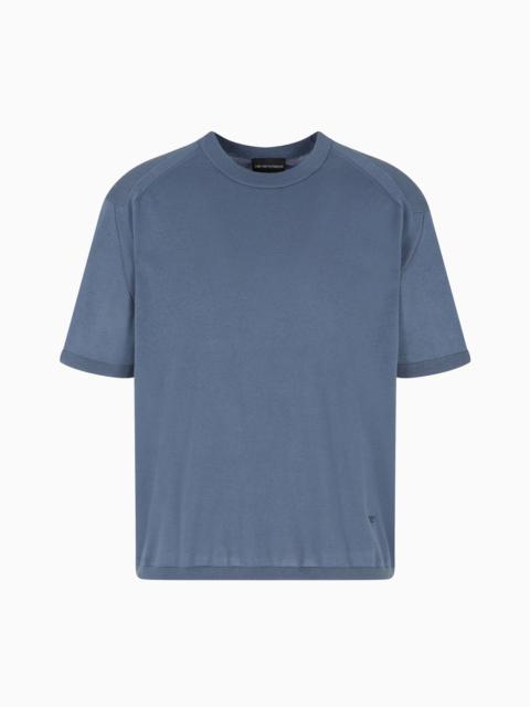 ASV PLAIN-KNIT JUMPER IN A LYOCELL AND WOOL BLEND