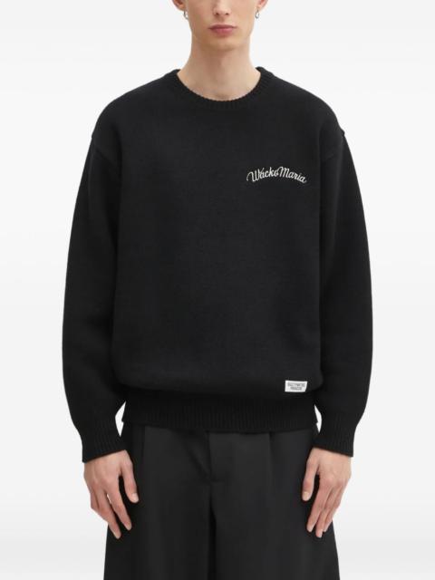 logo-embroidered sweater