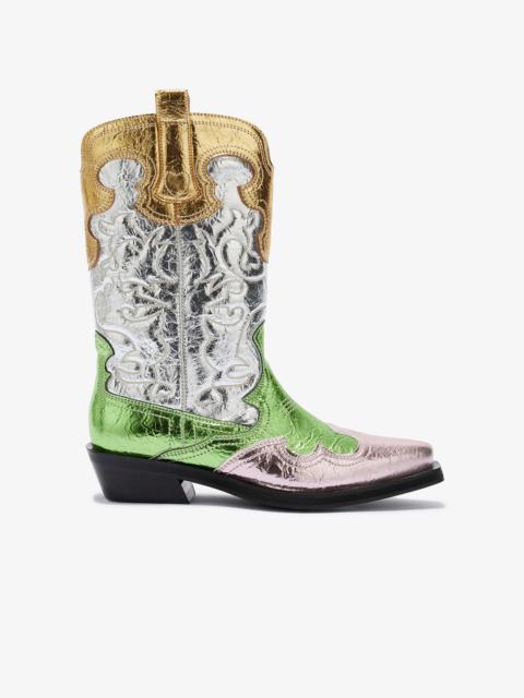 MID SHAFT EMBROIDERED WESTERN BOOTS