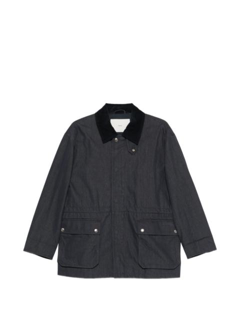 flap-pocket collar jacket