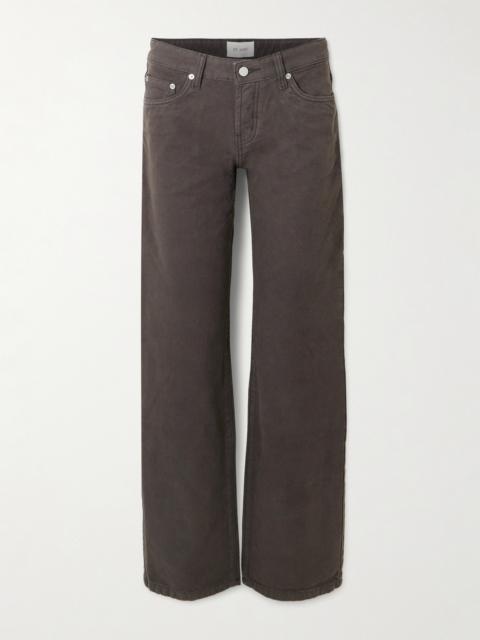 90s Low-rise Straight-leg Cotton-canvas Jeans