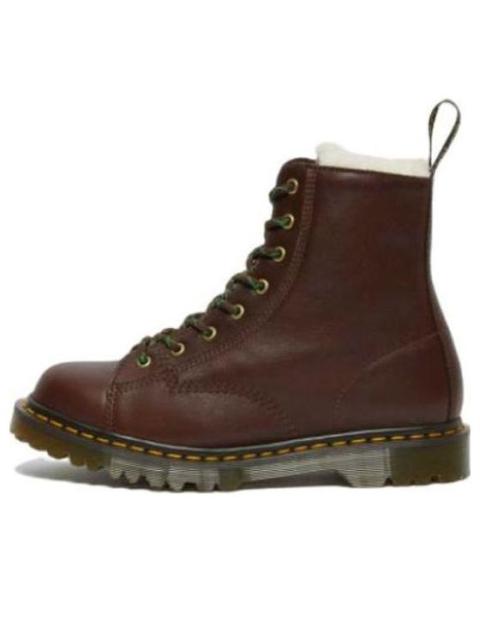 Dr. Martens Barton Shearling Lined Leather Ankle Boots 'Brown' 26873264