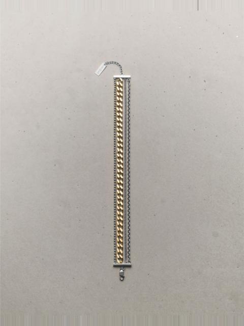 MULTI-CHAIN BRACELET IN 18K GREY GOLD AND 18K YELLOW GOLD
