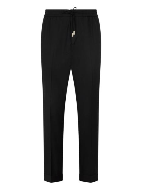 pleated drawstring trousers