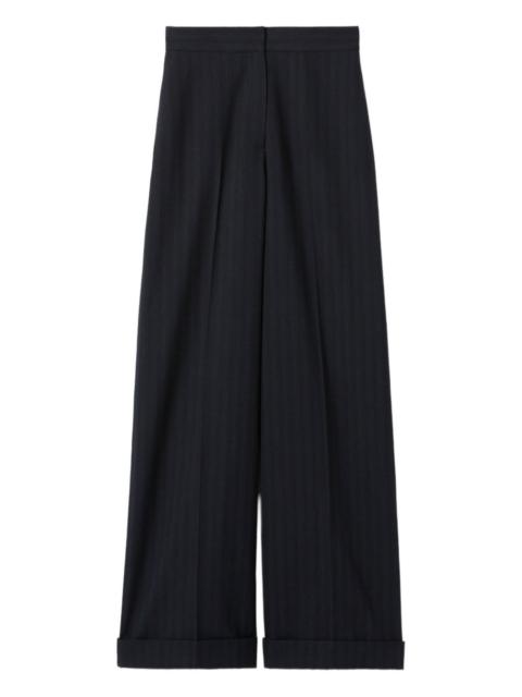 pinstripe trousers