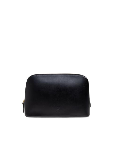 Aya leather makeup bag