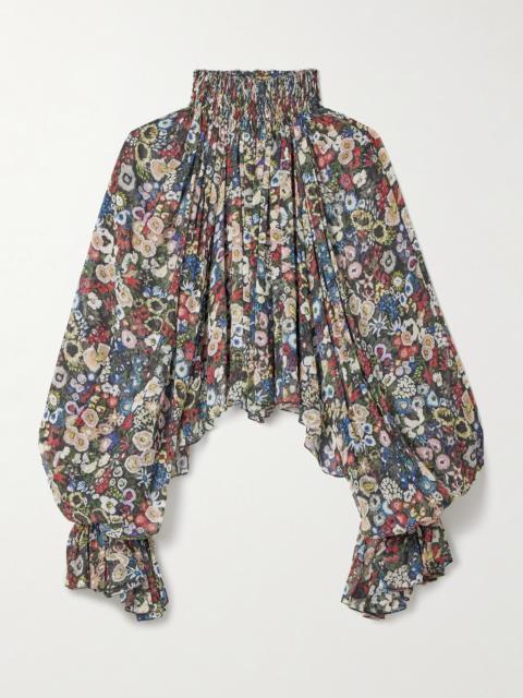 Durer Printed Silk-chiffon Blouse