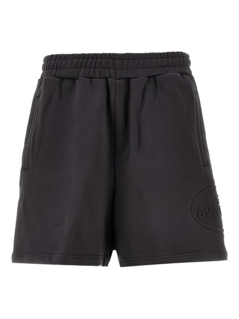 embossed-logo shorts