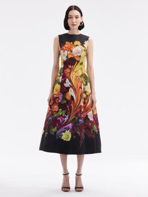 RAINBOW FLOWER MARBLE DRESS