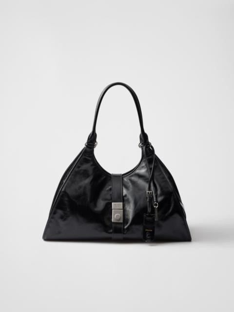 Large leather tote bag