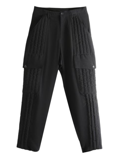 quilted cargo trousers