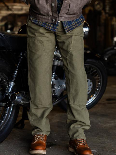 The Double Knee Pants Classic Straight - Sage Smoke