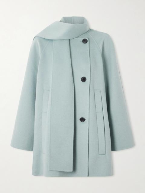 Brisa Scarf-detailed Wool-blend Coat