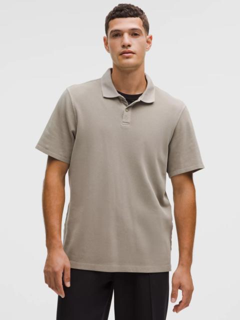 Cotton Pique Short-Sleeve Polo Shirt