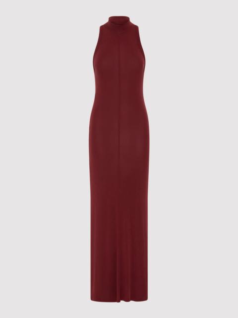 Racer Back Jersey Maxi Dress - Currant