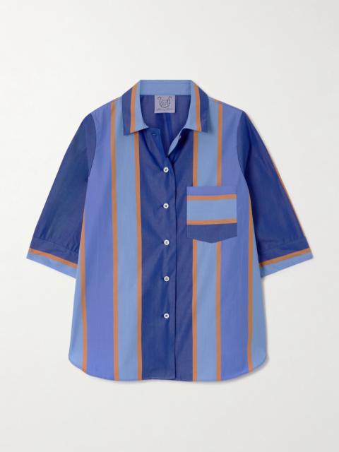 Zouk Striped Cotton-poplin Shirt