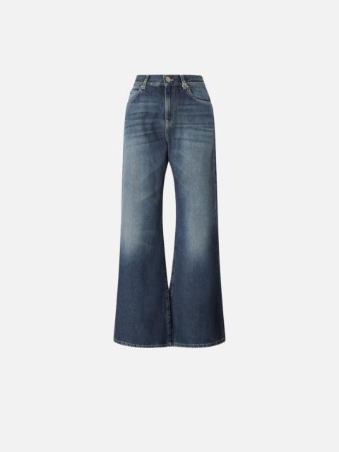 WIDE-LEG SOFT DENIM JEANS