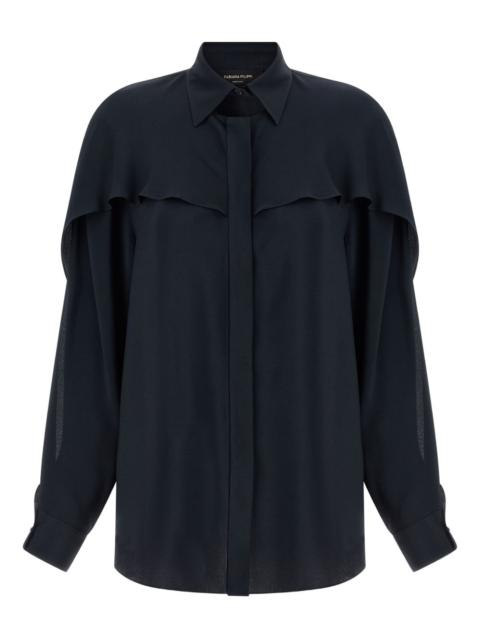 polo collar long-sleeve shirt