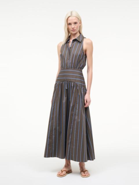 STAUD ROMY DRESS HUNTINGTON STRIPE