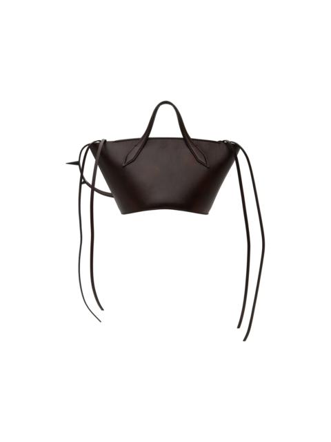 Brown Spike Shoulder Bag