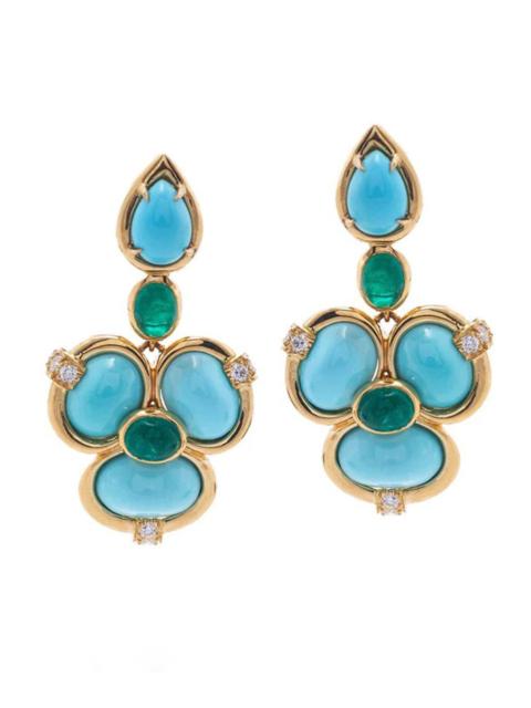 Turquoise Shangri-La Earrings