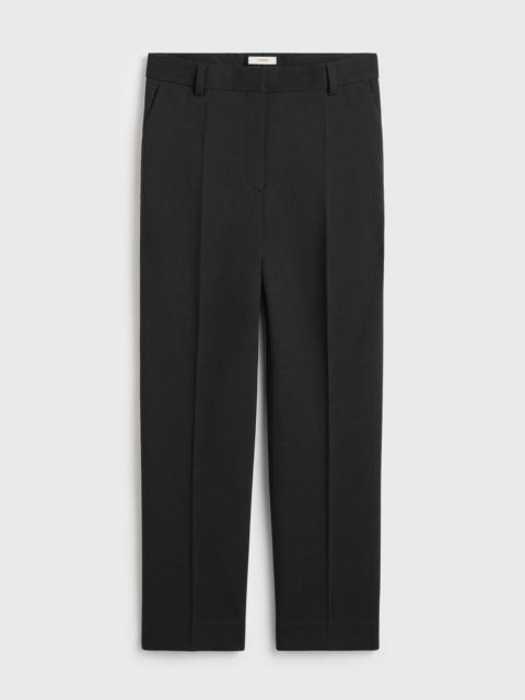 Cropped suit trousers washed black