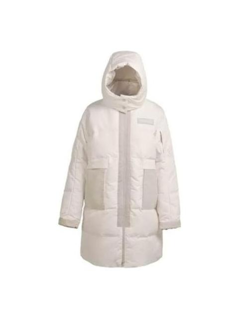 (WMNS) Converse Counter Climate Long Down Jacket 'Beige' 10023725-A01
