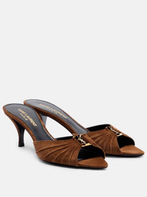 Babylone Cassandre suede mules