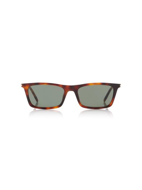 Betty Thin Square-Frame Acetate Sunglasses brown