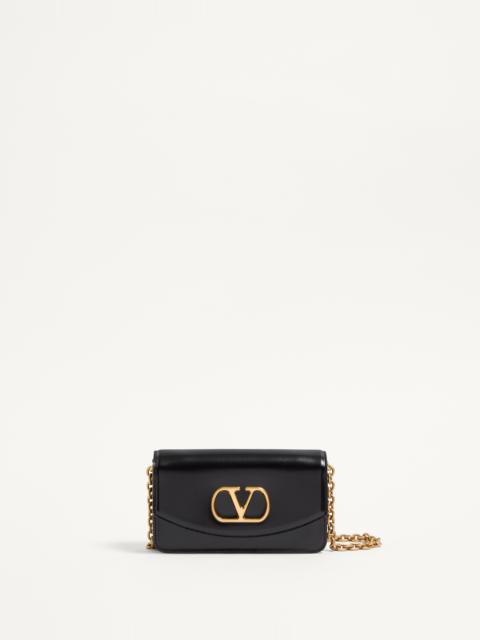 VALENTINO GARAVANI VAIN CLUTCH BAG IN SHINY CALFSKIN