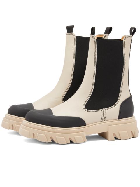 GANNI Cleated Mid Chelsea Boot