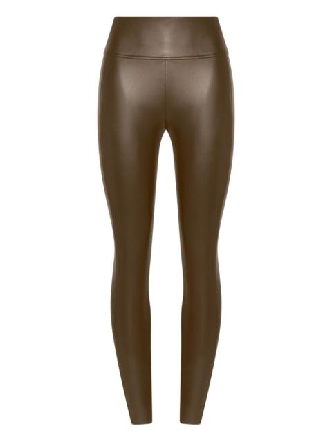 faux-leather leggings