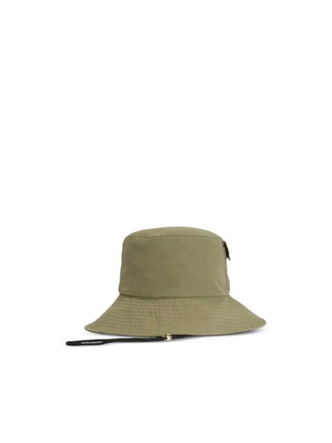flap-pocket bucket hat