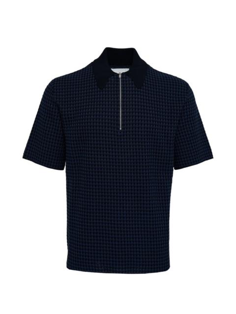 half-zip polo shirt