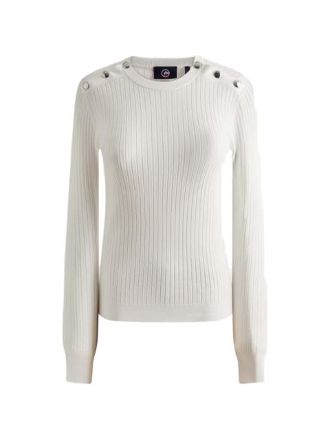 button-shoulder sweater