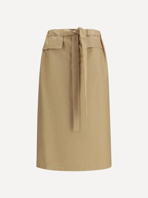Cotton midi Skirt