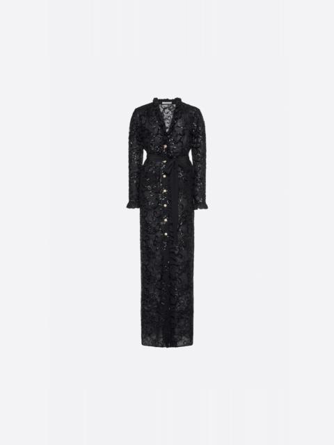 EMBROIDERED EVENING DRESS