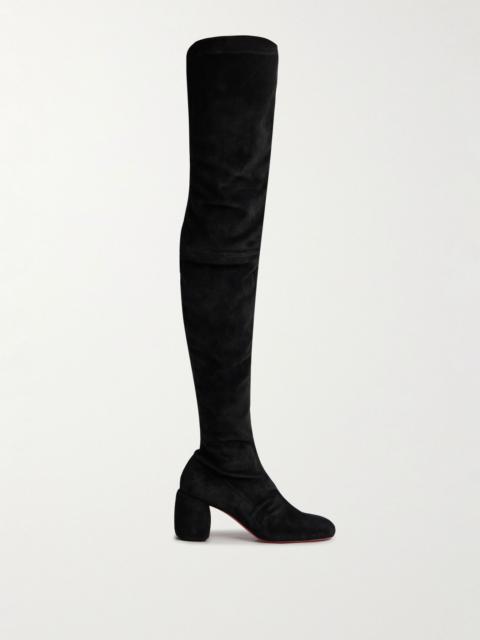 Minny suede over-the-knee boots Black
