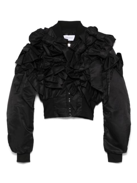 Bow Bouquet bomber jacket