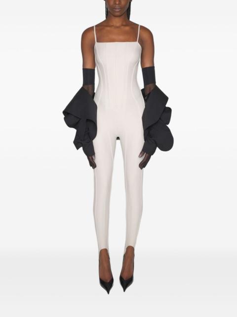 corset-detail jumpsuit