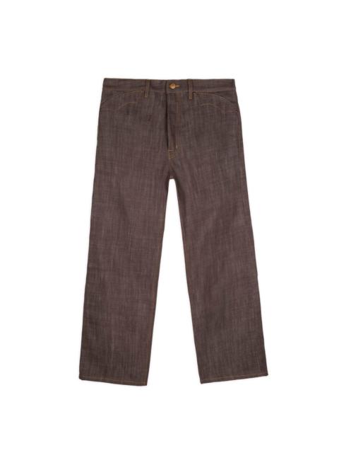 Type 00 14.5oz Selvedge Denim Pant - Brown