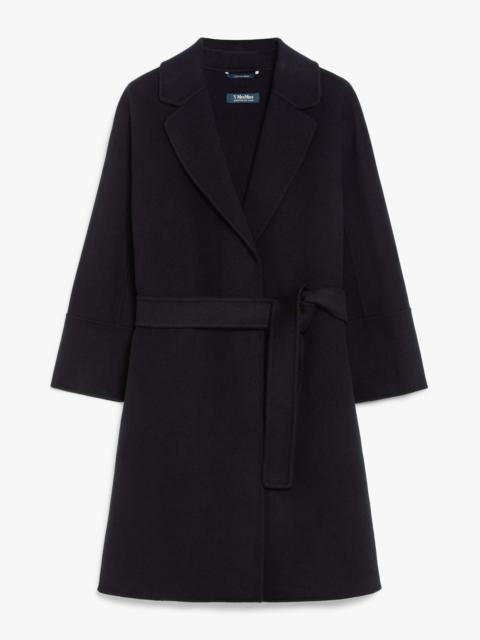 ARONA Short double-faced wool coat