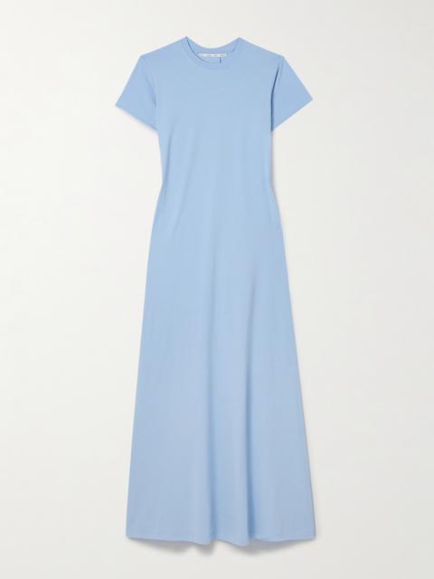 Noelle Gathered Cotton-blend Jersey Midi Dress