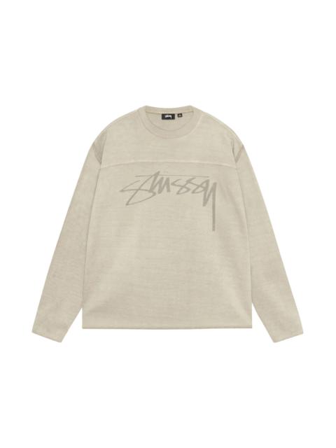 Stussy Cotton Football Pigment Dyed Crew Sand