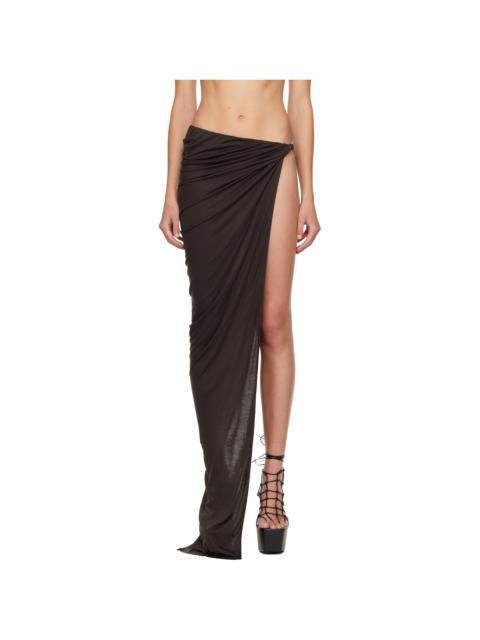 Brown Concordians Hydra Maxi Skirt