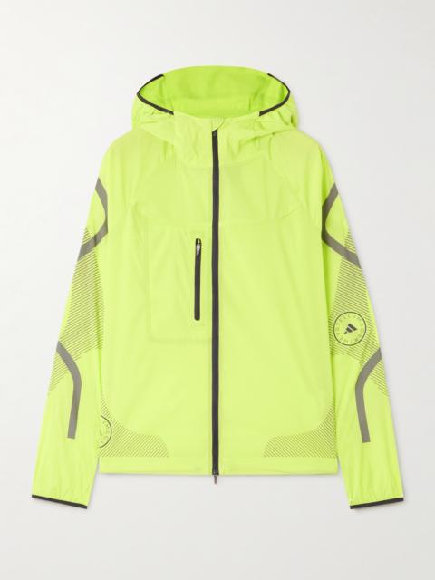 Truepace Hooded Neon Recycled-shell Track Jacket